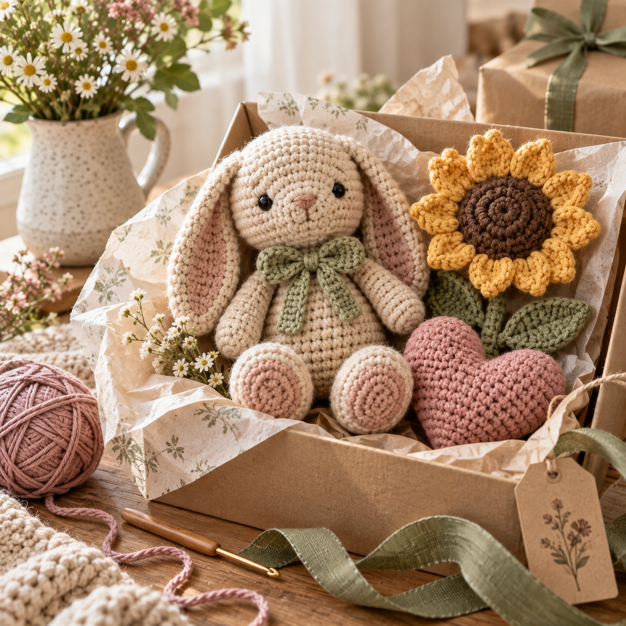 Handmade crochet gift projects